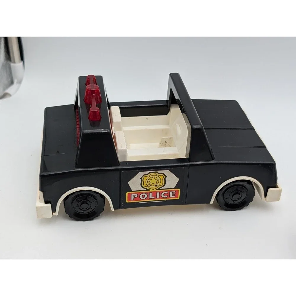 Fisher Price Husky Helpers Police Vehicle‎ Motorcycle Figures Lot 1981